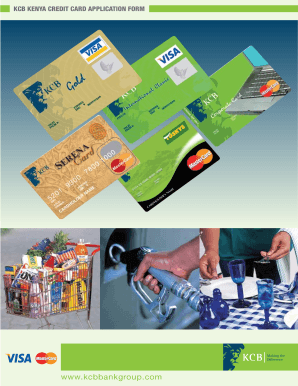 Kcb Credit Card  Form