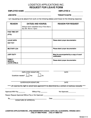 How to Fill Leave Form