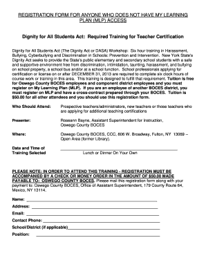 Nys Dasa Complaint Form