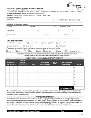 Health Care Flexible Spending Account Claim Form NCRA Employee