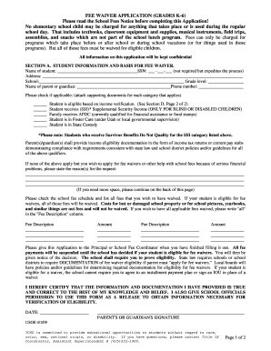 FEE WAIVER BAPPLICATIONb Tooele County School District  Form