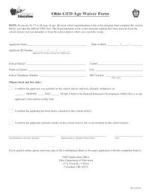 Ged Ohio  Form