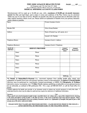 Option B Claim Form SDC League Pension and Health Funds Sdcweb