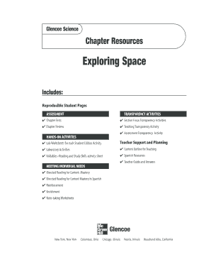 Glencoe Science Level Red Chapter Tests  Form