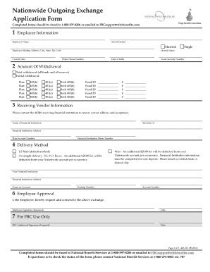 Fbc Outgoing Exchange Form