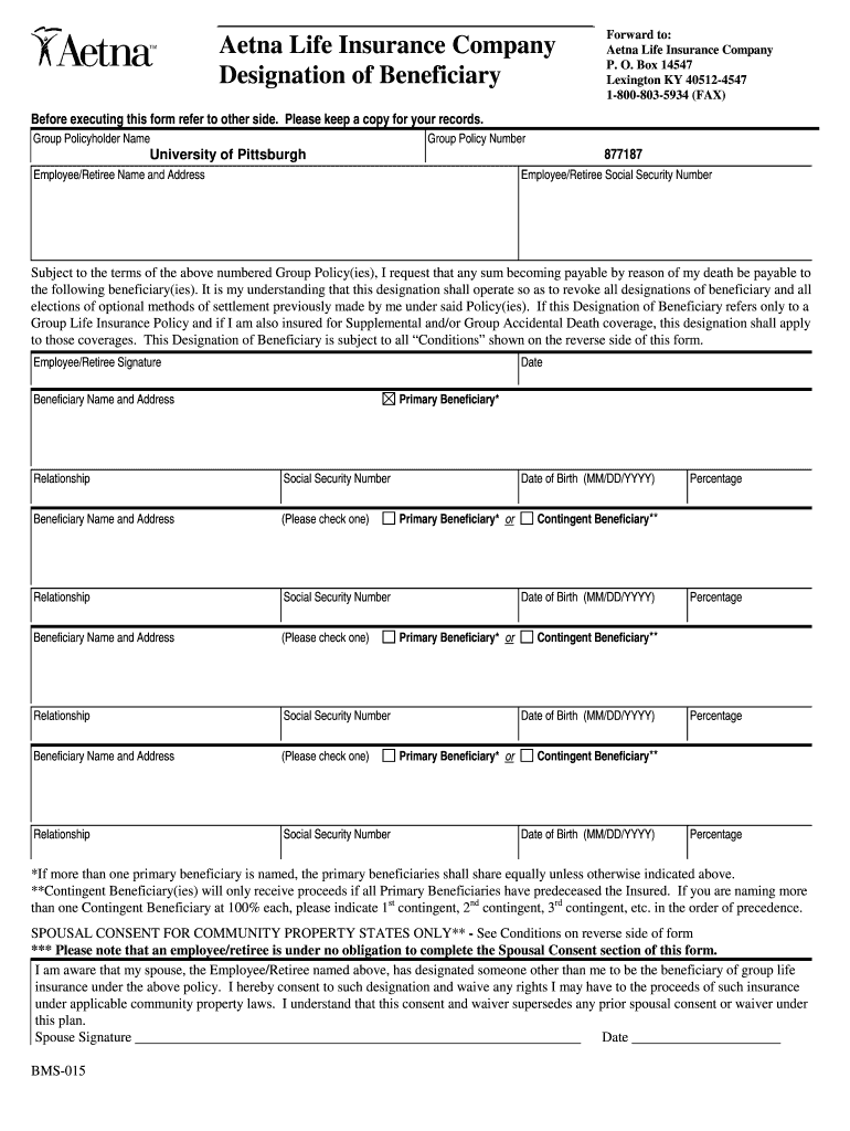 401k Beneficiary Form Copies