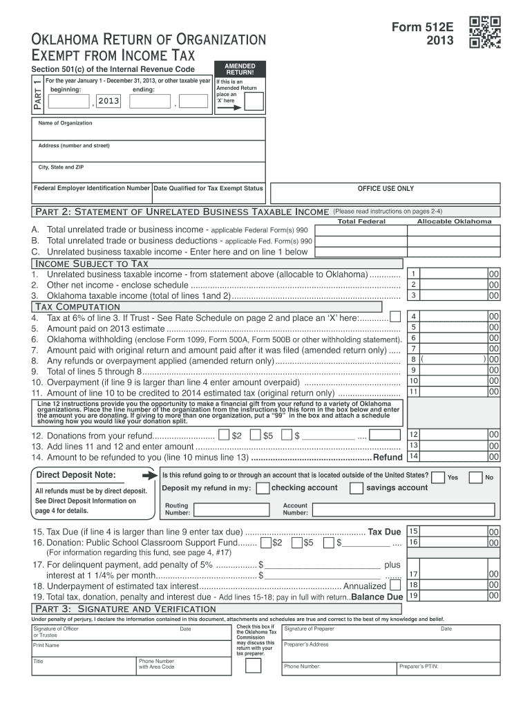  Ok Form 512e 2013