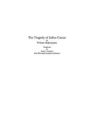 Julius Caesar Side by Side PDF  Form