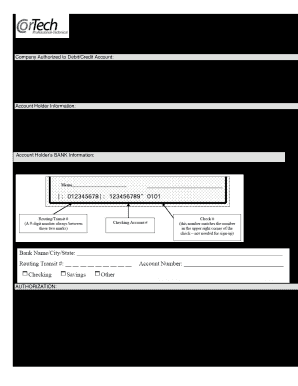 ACH Authorization Form All Information is Required Company Authorized to DebitCredit Account CorTech, LLC 901 Abernathy Road, Su