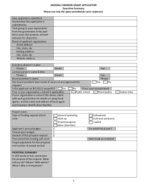 Arizona Common Grant Application Arizona Grantmakers Forum Arizonagrantmakersforum  Form