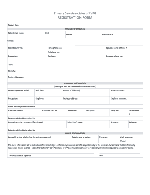 Primary Care Associates of LVPG Lvhn  Form