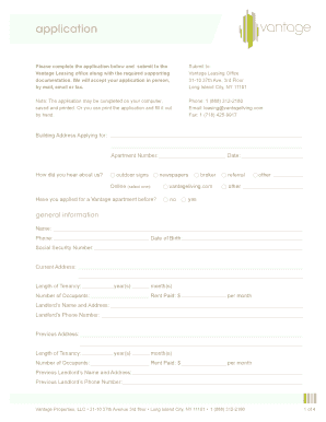 Acme Job Application PDF  Form