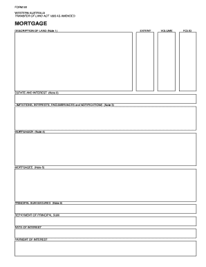 FORM M1 WESTERN AUSTRALIA TRANSFER of LAND ACT 1893 as Landgate Wa Gov