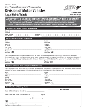 DMV 185 TR West Virginia Department of Transportation State of Transportation Wv  Form