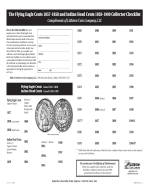 Penny Values Chart PDF  Form