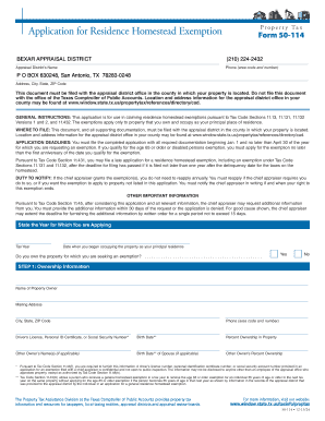  Homestead Exemption Bexar County 2022