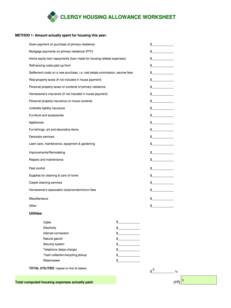  Clergy Worksheet 2010-2024