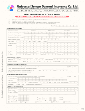 Universal Claim Form PDF