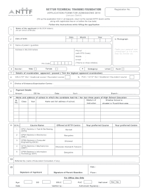 Nttf Application Form Last Date