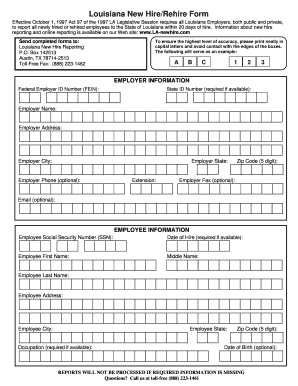 New Hire Reporting  Form