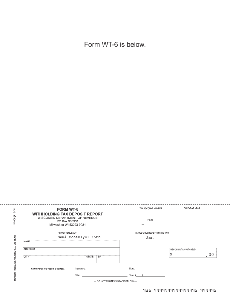  Form Wt 6 2008