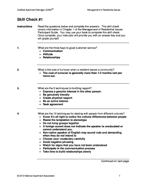 Certified Apartment Manager Study Guide PDF  Form