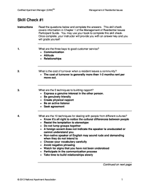 Certified Apartment Manager Study Guide PDF Form
