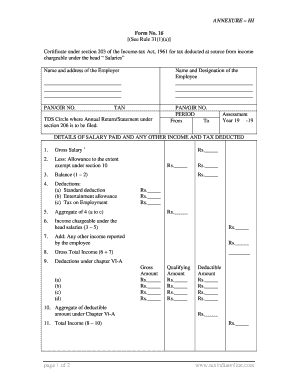 Form No 16