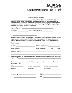 Reference Request Form