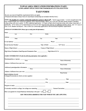 Scholarship Form PDF Download in Hindi