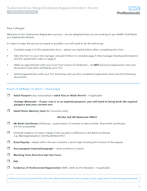 Nhsp Application Form