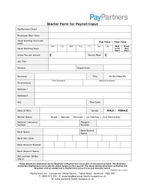 Employees Application  Form