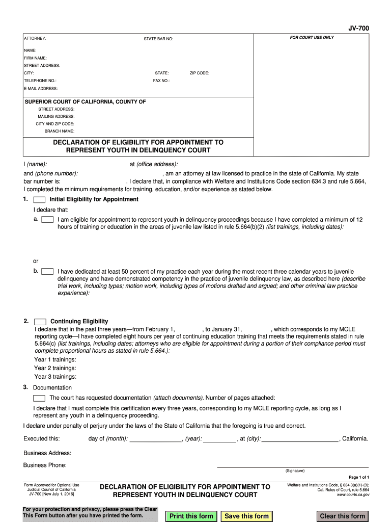 Ca Declaration Appointment Online  Form