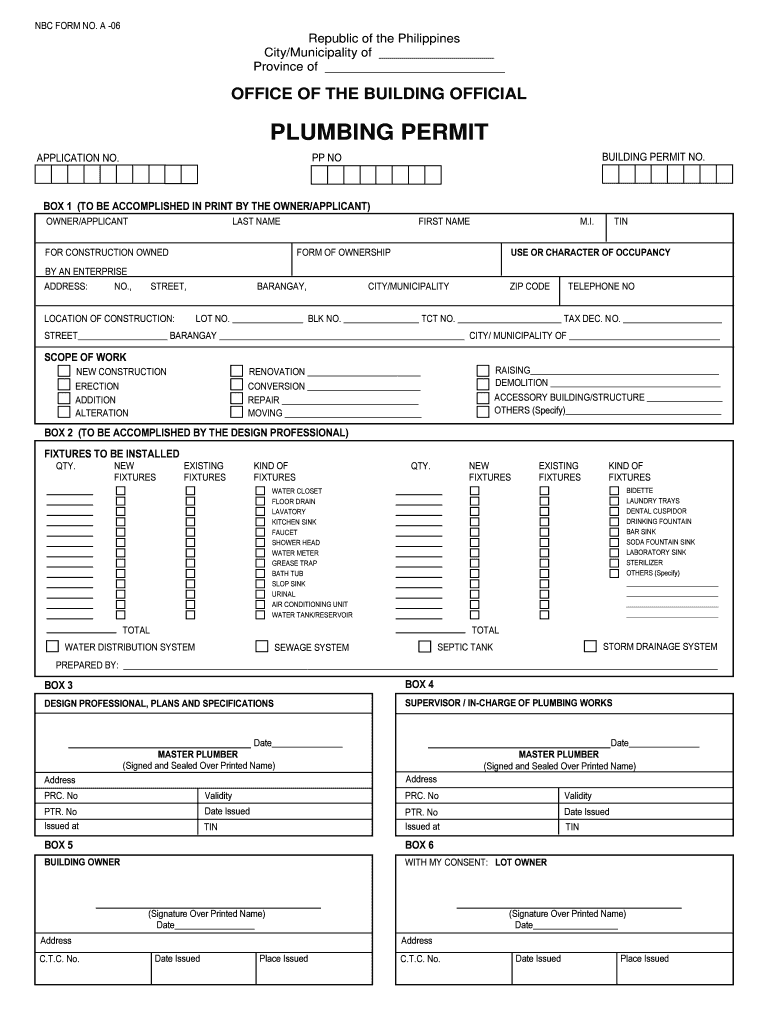 Imus Building Permit  Form