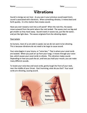 Vibrations Full Units with Lesson Plans and Worksheets  Form