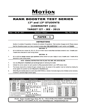 Motion Test Series PDF  Form