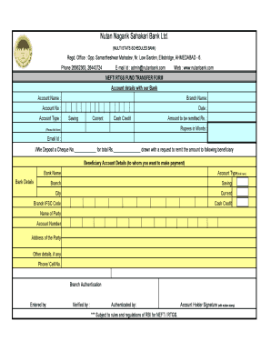 Nutan Nagarik Sahakari Bank Ltd  Form