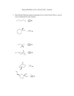 Sn1 Sn2 E1 E2 Practice  Form