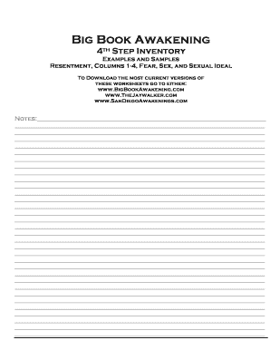 Emotional Sobriety Worksheets PDF  Form
