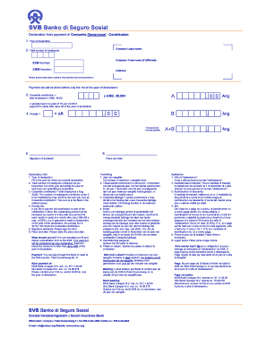 Svb Curacao  Form