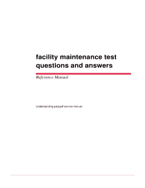 General Maintenance Test Questions and Answers PDF  Form