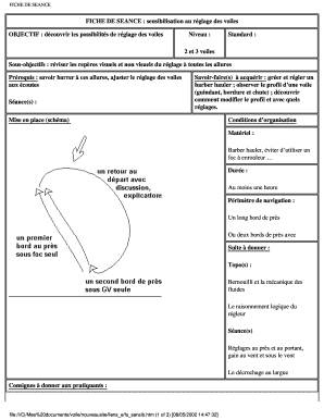 Fiche S Ance Voile  Form