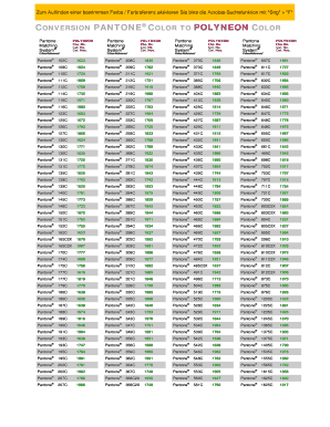 Online Pantone Converter  Form