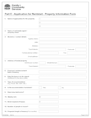 Rentstart  Form