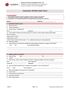 Risk Acceptance Form Example