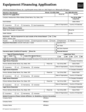 CVG Equipment Financing Application Herr Display Vans  Form