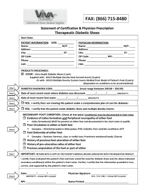 DIABETIC SHOE REFERRAL FORM 2