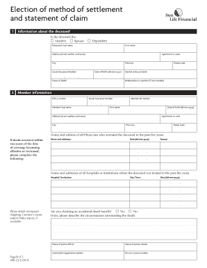  Election Settlement Statement Claim 2015-2024