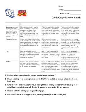 Graphic Novel Rubric  Form