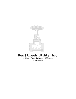 Bent Creek Utility  Form